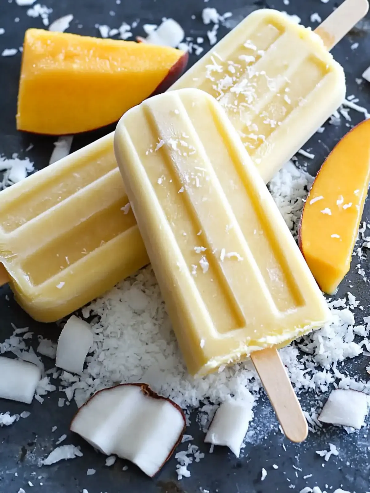 Delightful Coconut Mango Popsicles for a Tropical Escape 4 Coconut Mango Popsicles