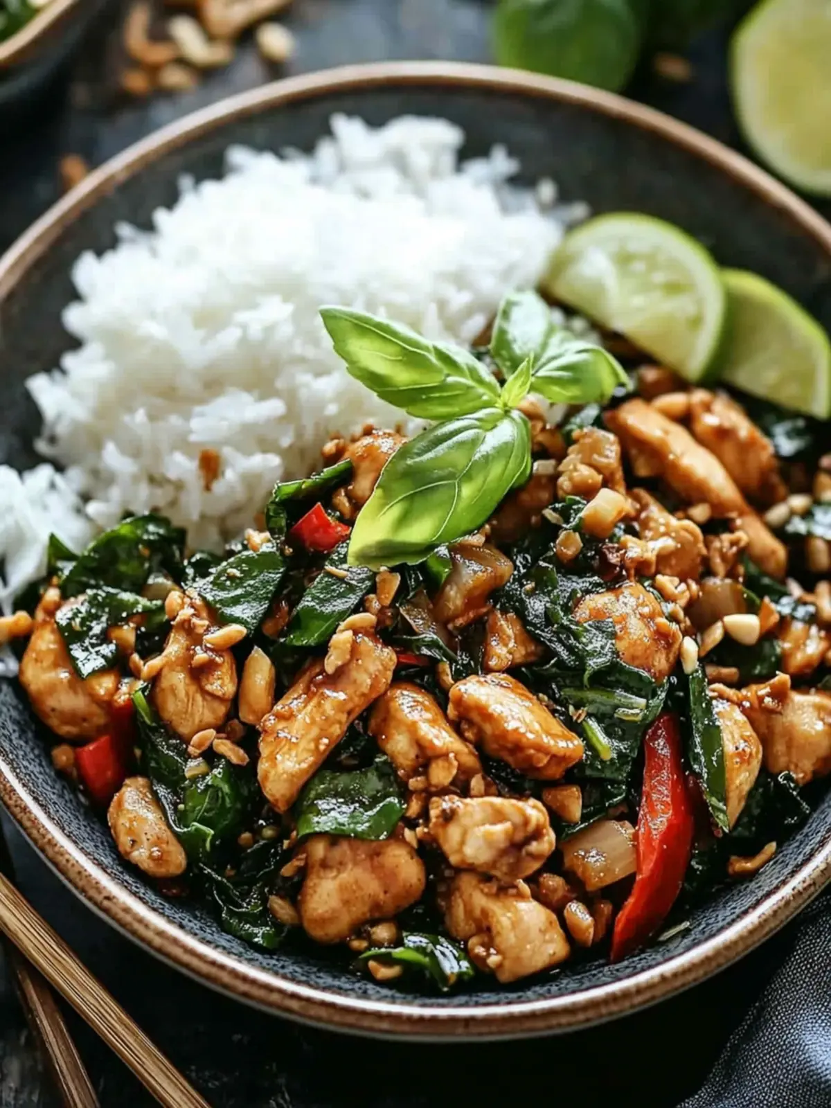 Savory Thai Basil Chicken (Pad Krapow Gai) in 20 Minutes! 3 Thai Basil Chicken (Pad Krapow Gai)