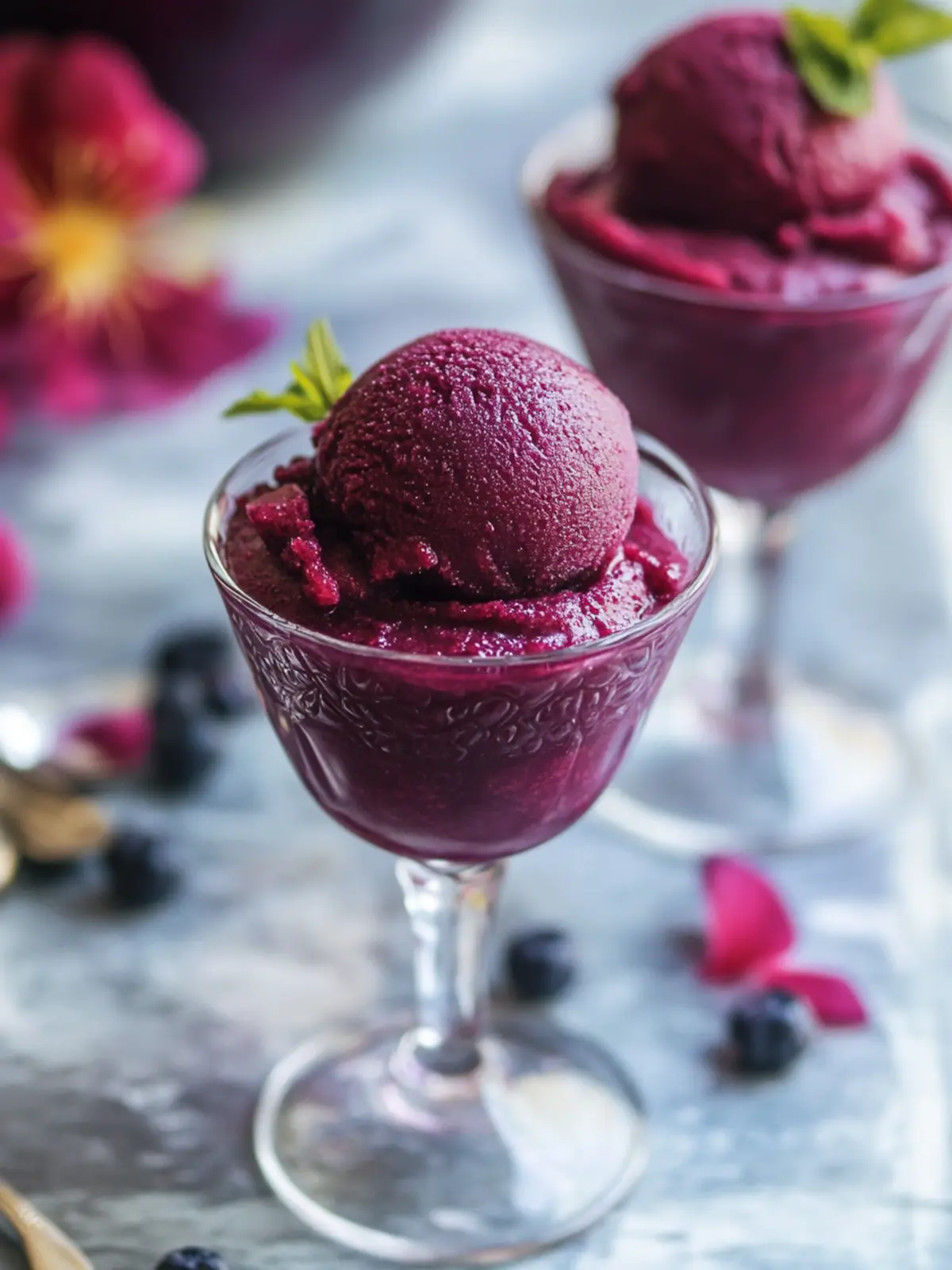 Refreshing Red Wine Hibiscus Sangria Sorbet for Hot Days 2 Red Wine Hibiscus Sangria Sorbet