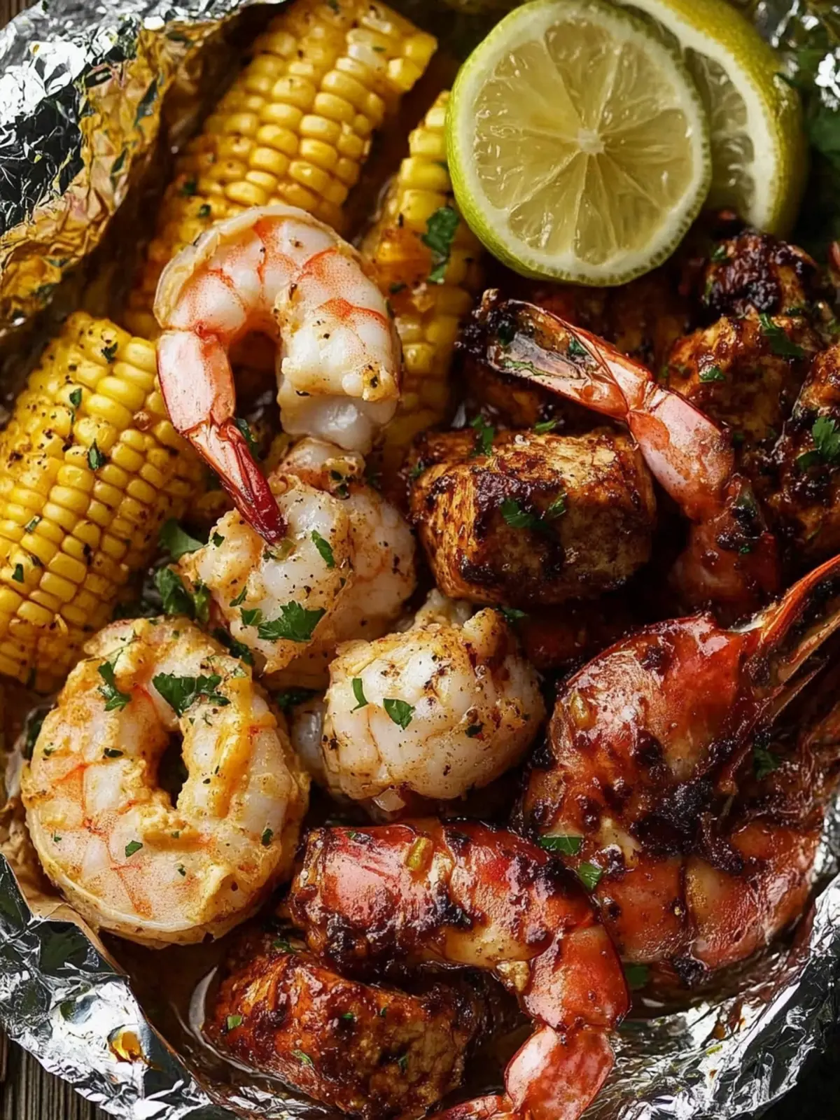 Savor Surf 'n Turf Foil Packs for Effortless Summer Grilling 3 Surf 'n Turf Foil Packs