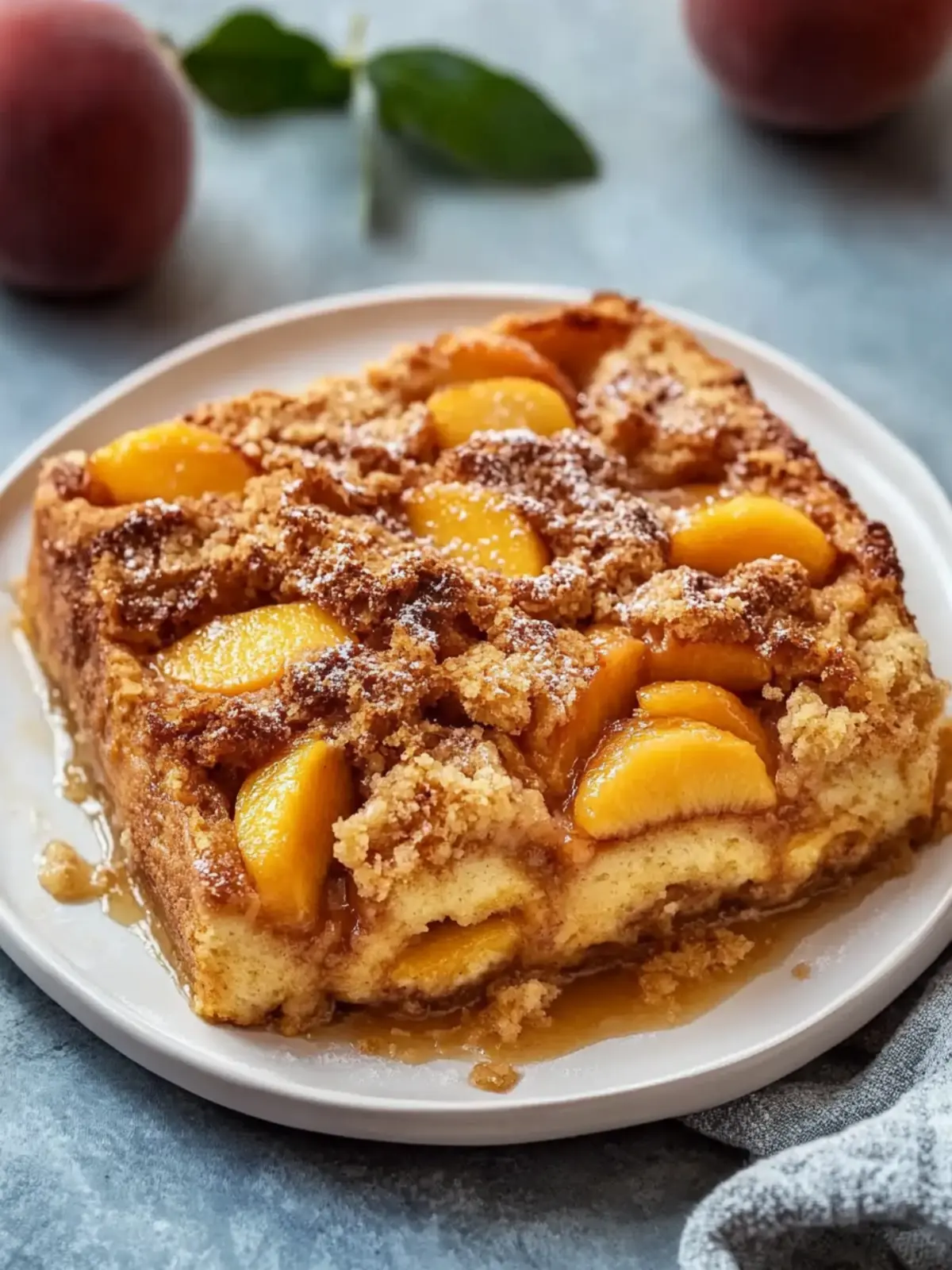 Irresistible Easy Peach Cobbler French Toast Bake Delight 3 Easy Peach Cobbler French Toast Bake