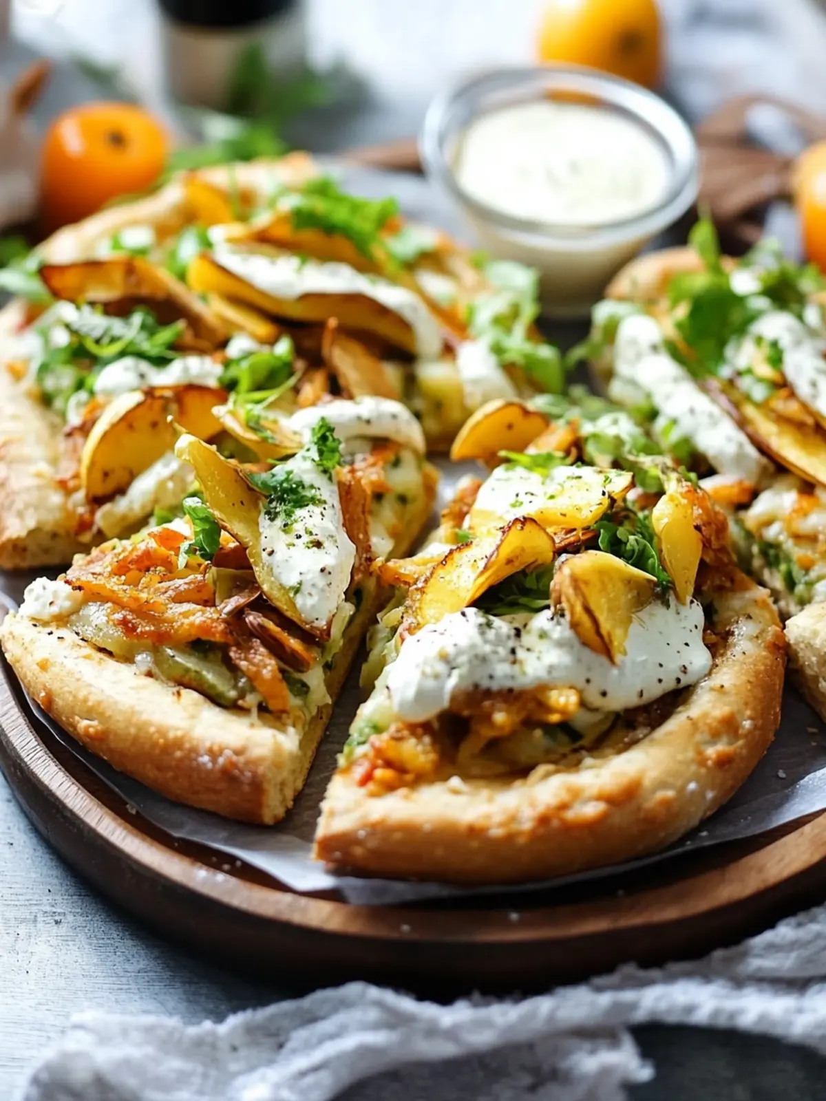 Savory Zachte Pizzabroodjes met Kip en Knapperige Aardappelfriet 5 Zachte Pizzabroodjes met Kip en Aardappelfriet