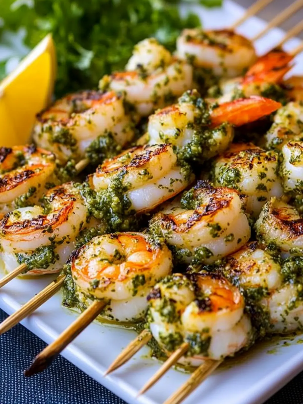 Savory Pesto Grilled Shrimp Skewers for Easy Summer Feasts 5 Pesto Grilled Shrimp