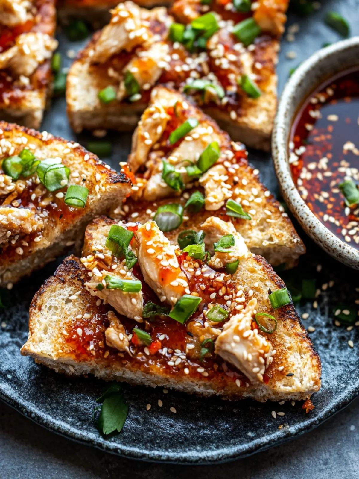 Delicious Sesame Chicken Toast for a Crispy Homemade Treat 3 Sesame Chicken Toast
