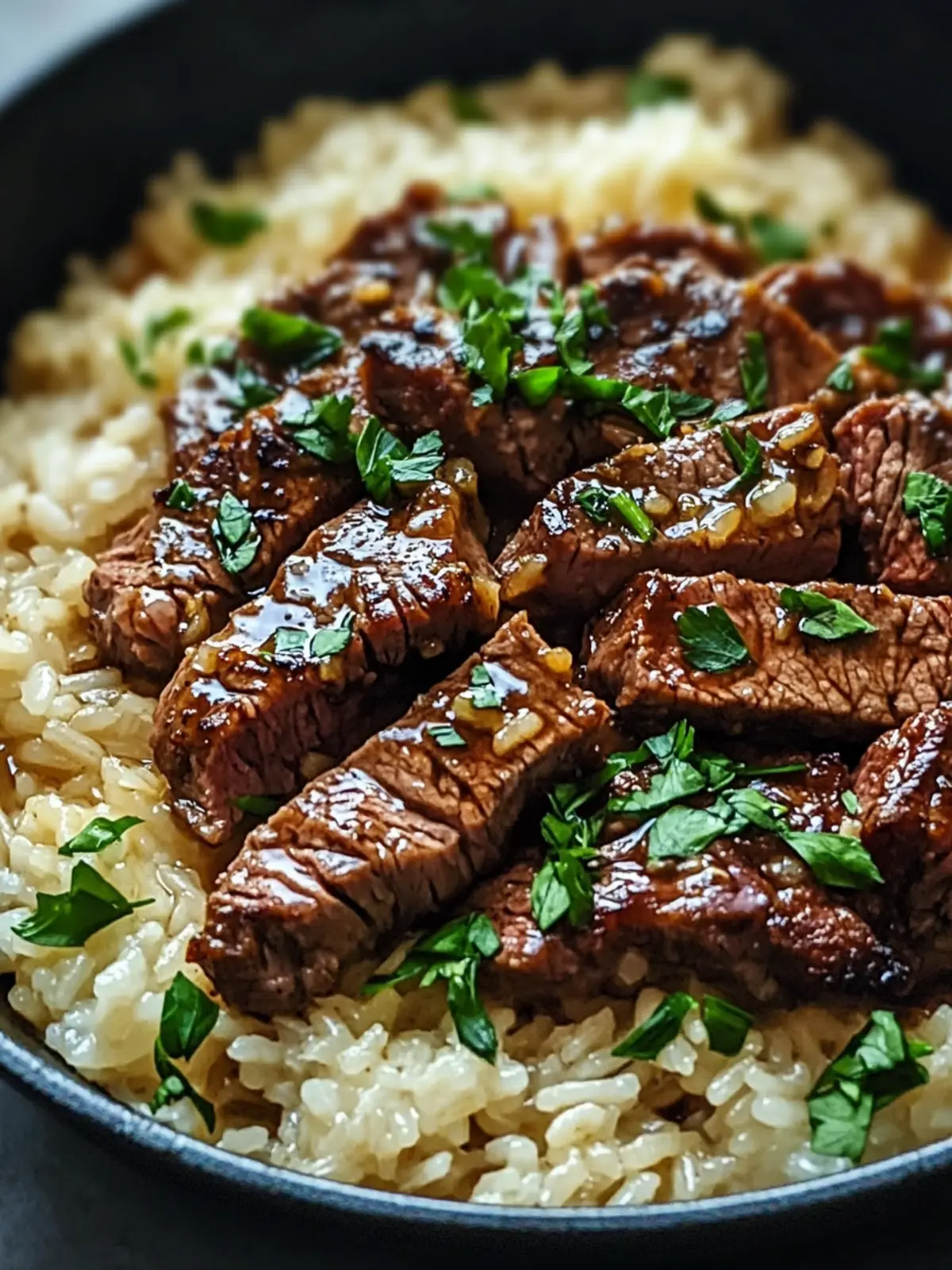 Savor Honey Garlic Butter Steak and Rice Skillet Tonight 5 Honey Garlic Butter Steak and Rice Skillet