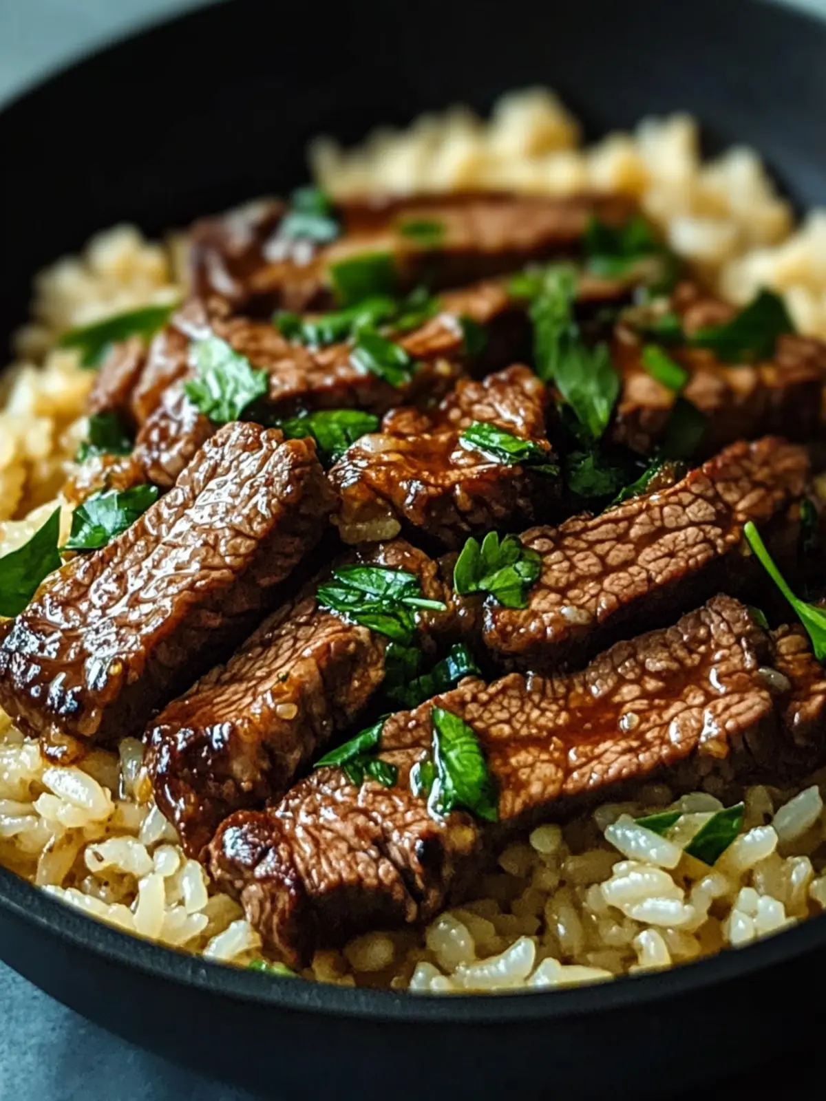Savor Honey Garlic Butter Steak and Rice Skillet Tonight 2 Honey Garlic Butter Steak and Rice Skillet