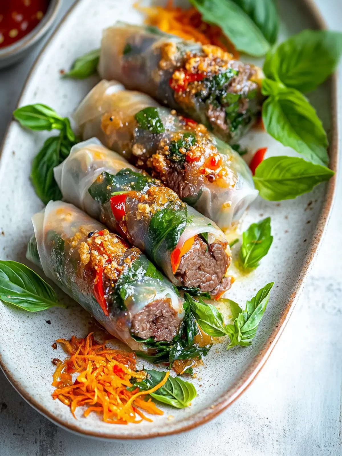 Golden Crispy Thai Basil Beef Rolls You’ll Crave Tonight 4 Golden Crispy Thai Basil Beef Rolls You’ll Crave Tonight