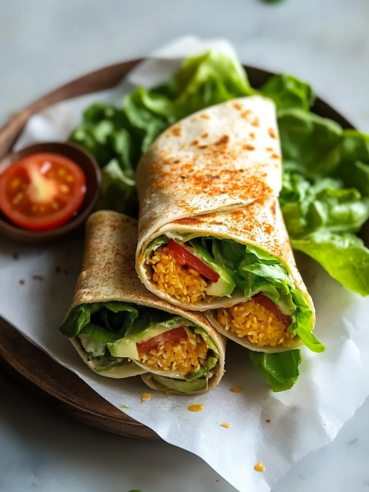 Vegan Snack Wraps with Crispy Tofu and Herby Ranch Delight 5 Vegan Snack Wraps