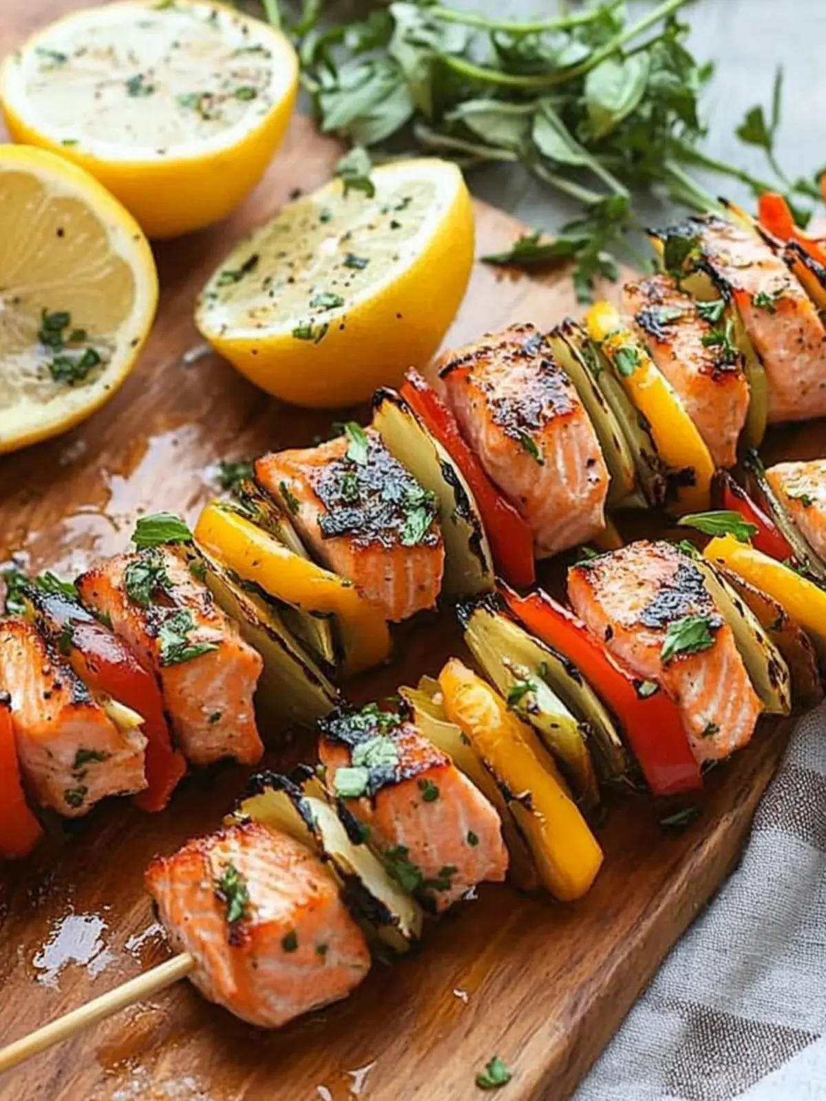 Savory Grilled Salmon Kebabs Ready in Just 25 Minutes 3 Grilled Salmon Kebabs