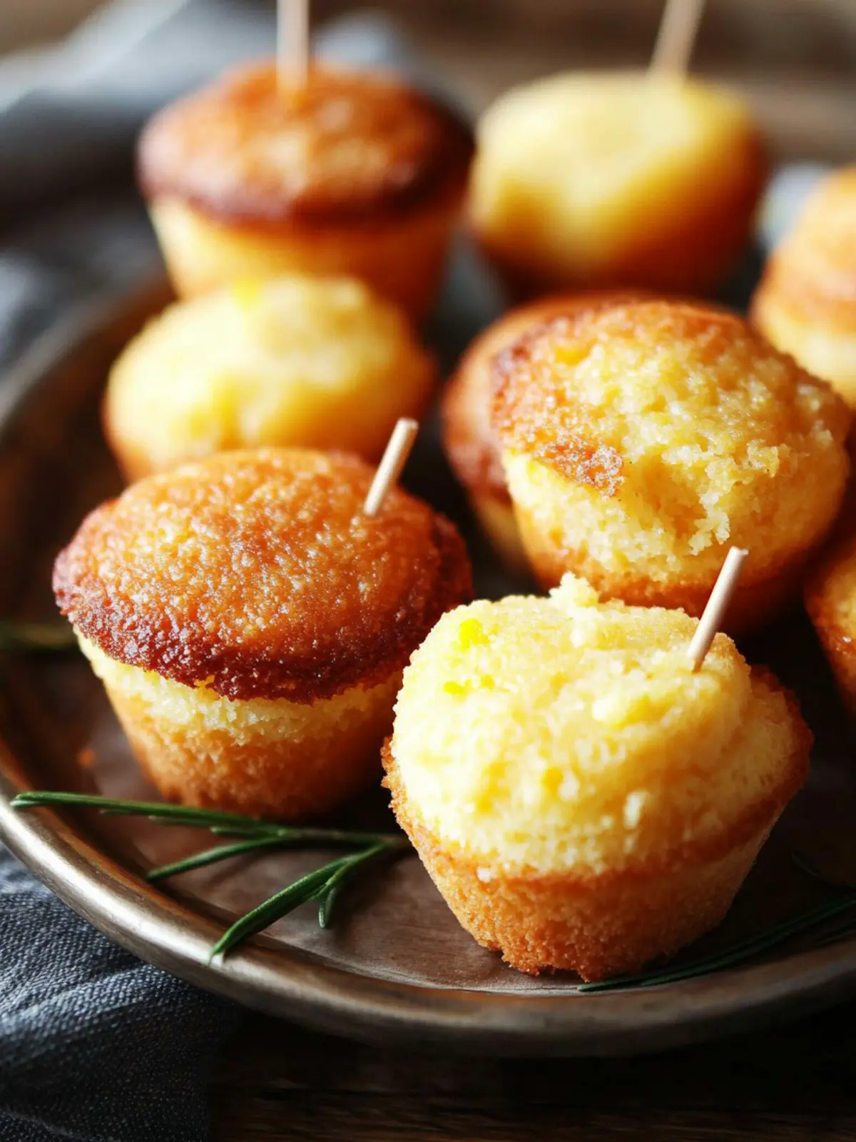 Savory Mini Cornbread Bites: Perfect Party Appetizers 3 Mini Cornbread Bites