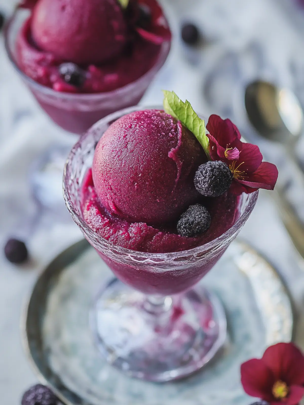 Refreshing Red Wine Hibiscus Sangria Sorbet for Hot Days 3 Red Wine Hibiscus Sangria Sorbet
