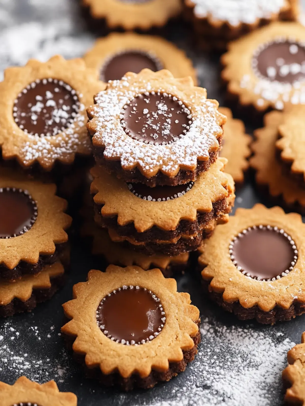 Decadent Salted Caramel Chocolate Linzer Cookies You’ll Love 5 Salted Caramel Chocolate Linzer Cookies
