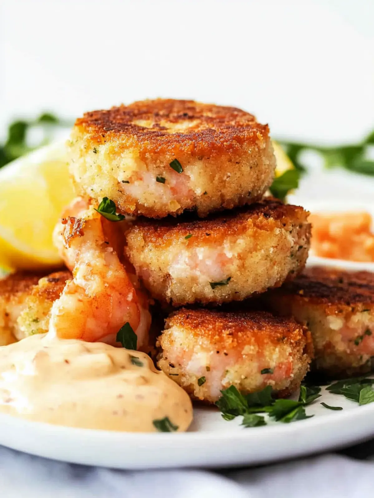Crispy Shrimp and Salmon Cakes with Zesty Spicy Aioli 3 Shrimp and Salmon Cakes with Spicy Aioli