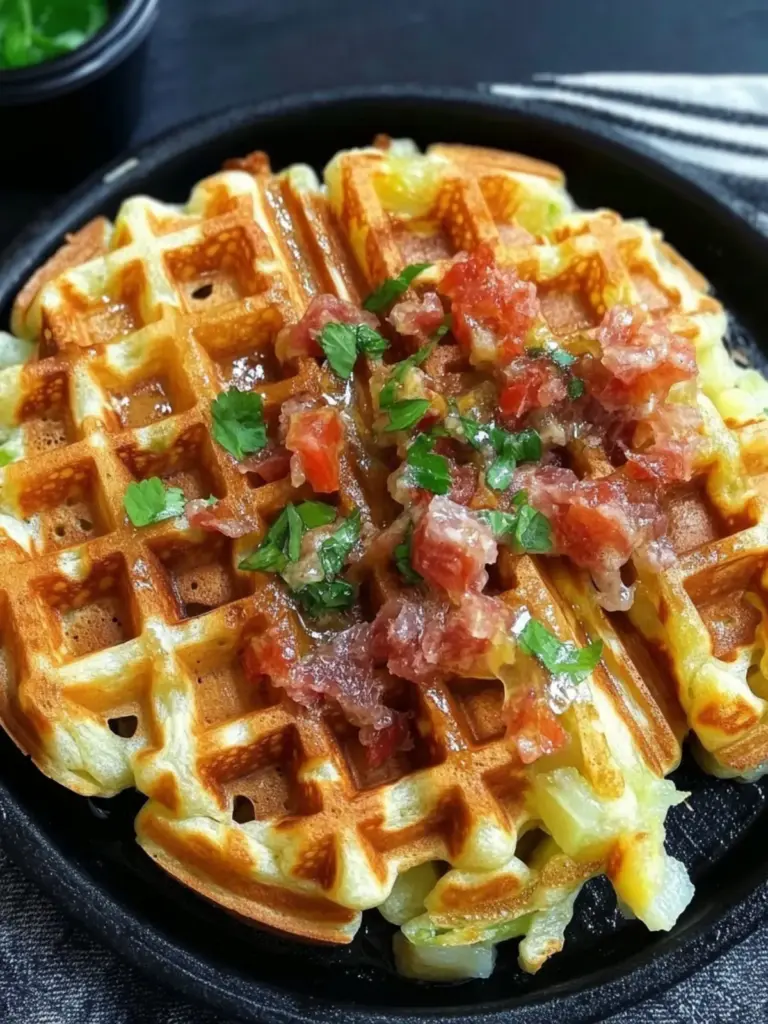 Loaded Potato Waffles