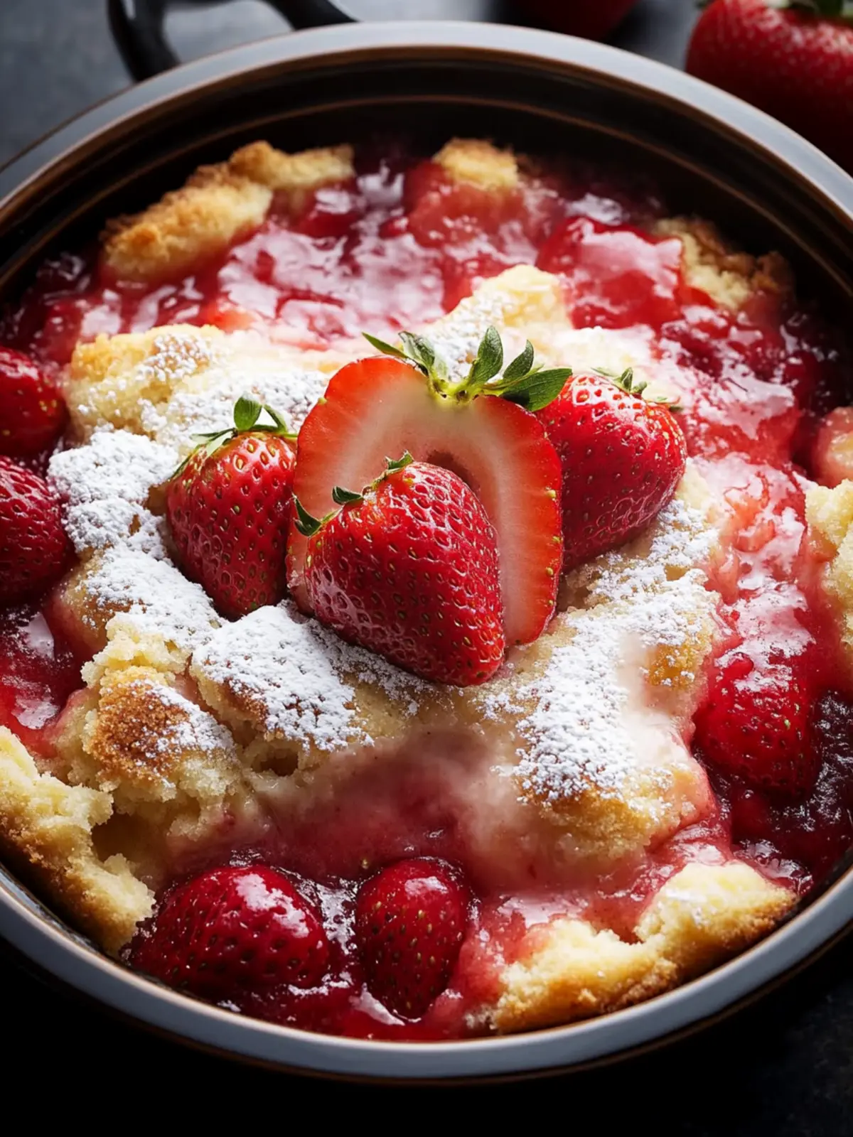 Sweet Strawberry-Vanilla Dump Cake Made Easy and Delicious 3 Strawberry-vanilla dump cake