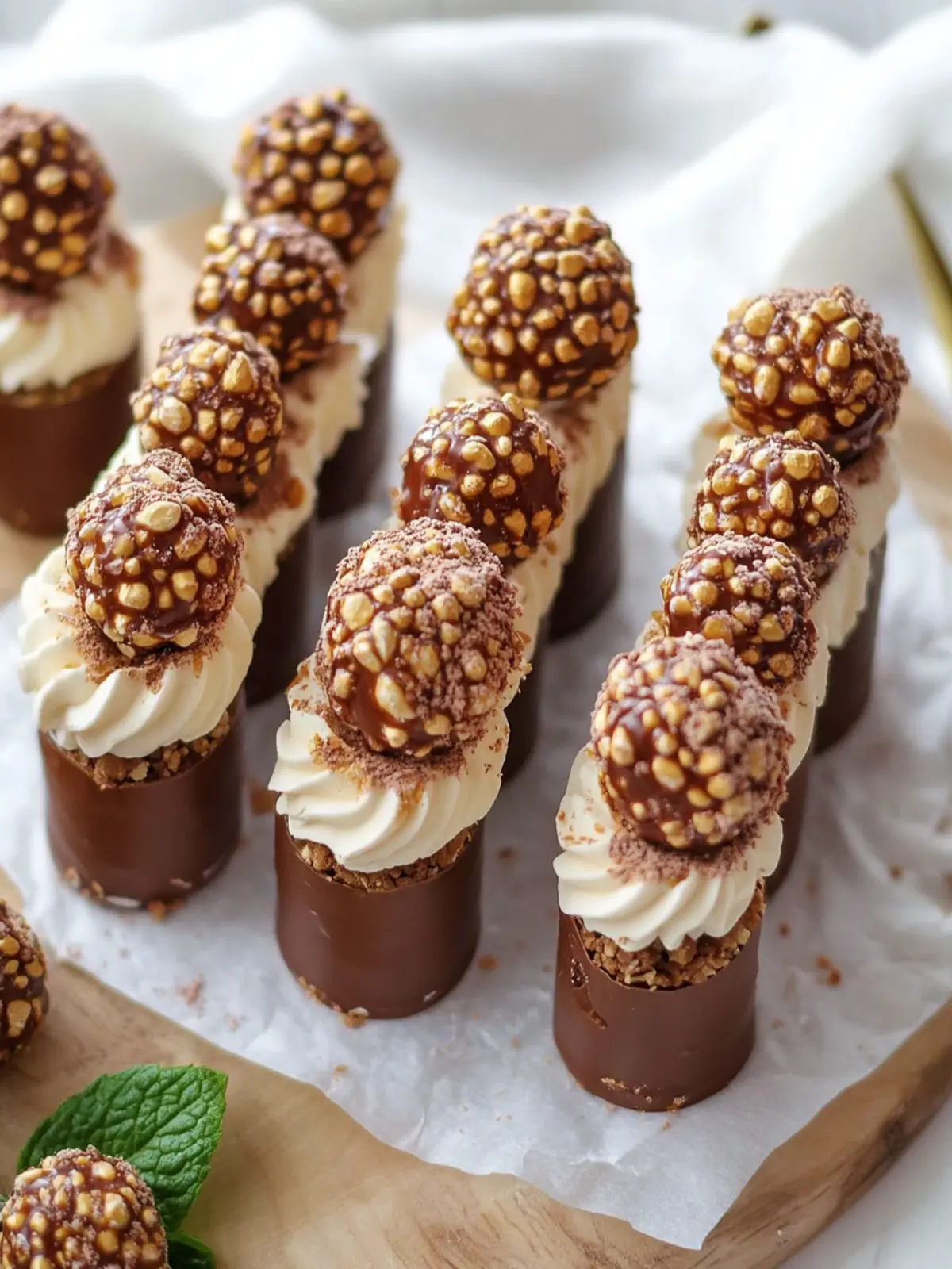 No Bake Ferrero Rocher Dessert: A Crunchy Chocolate Dream 3 No Bake Ferrero Rocher Dessert