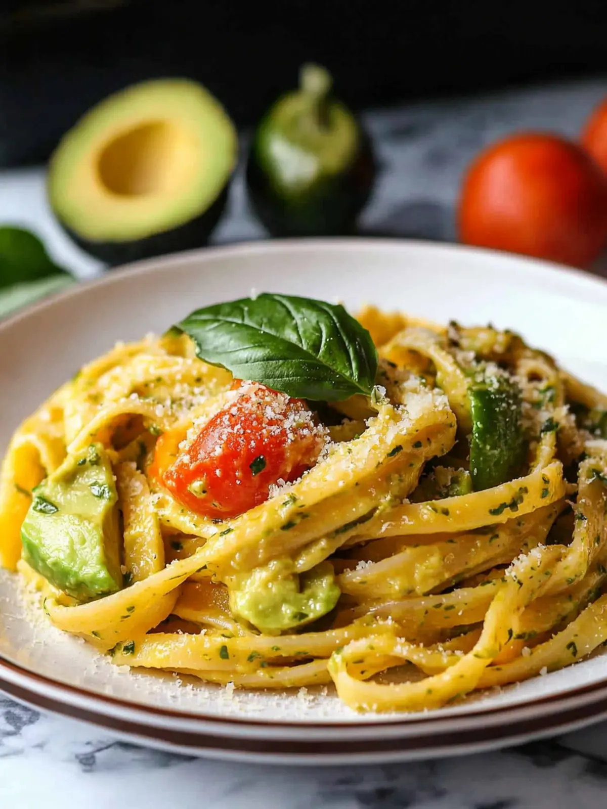Creamy Avocado Bell Pepper Pasta Ready in 20 Minutes 2 Avocado Bell Pepper Pasta