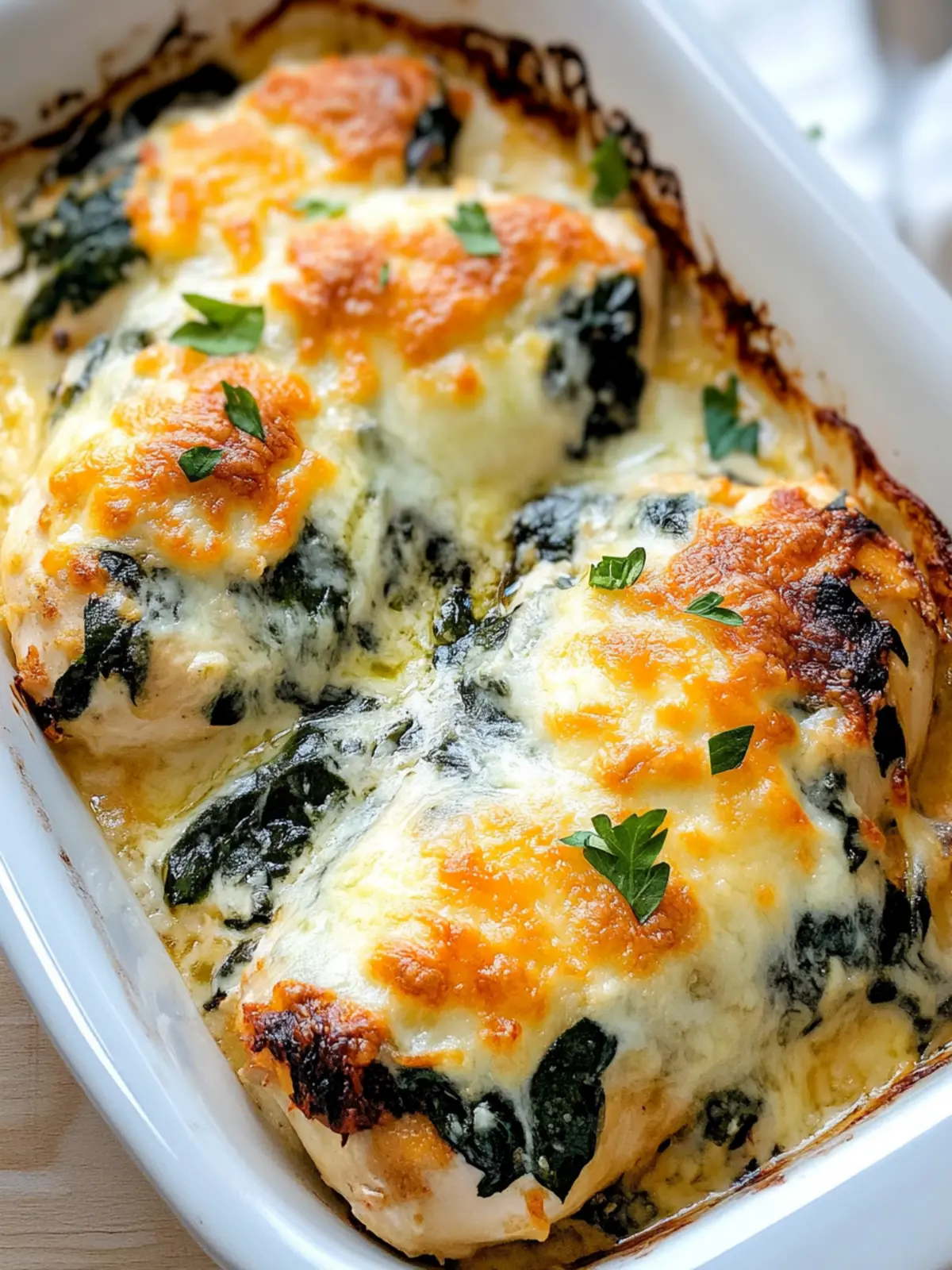 Cheesy Spinach Chicken Bake That Will WOW Your Taste Buds 3 Cheesy Spinach Chicken Bake