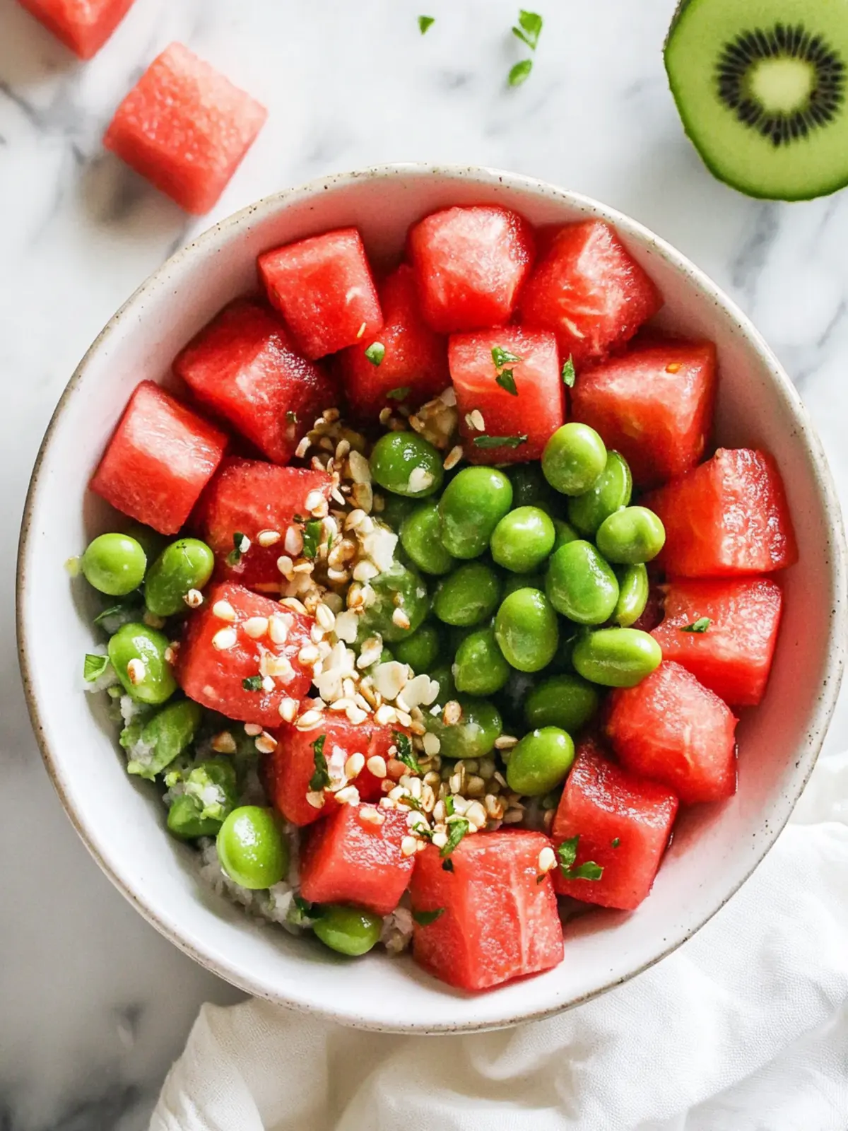 Vegan Watermelon Poke Bowls That Will Refresh Your Summer Days 3 Vegan Watermelon Poke Bowls