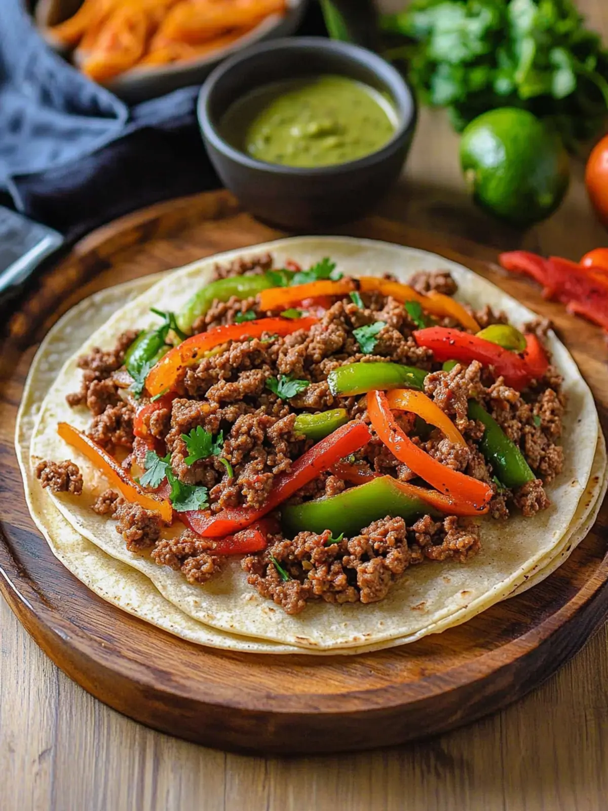 Ground Beef Fajita