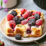 Berries & Cream French Toast Casserole for Lazy Brunch Mornings 9 Berries & Cream French Toast Casserole