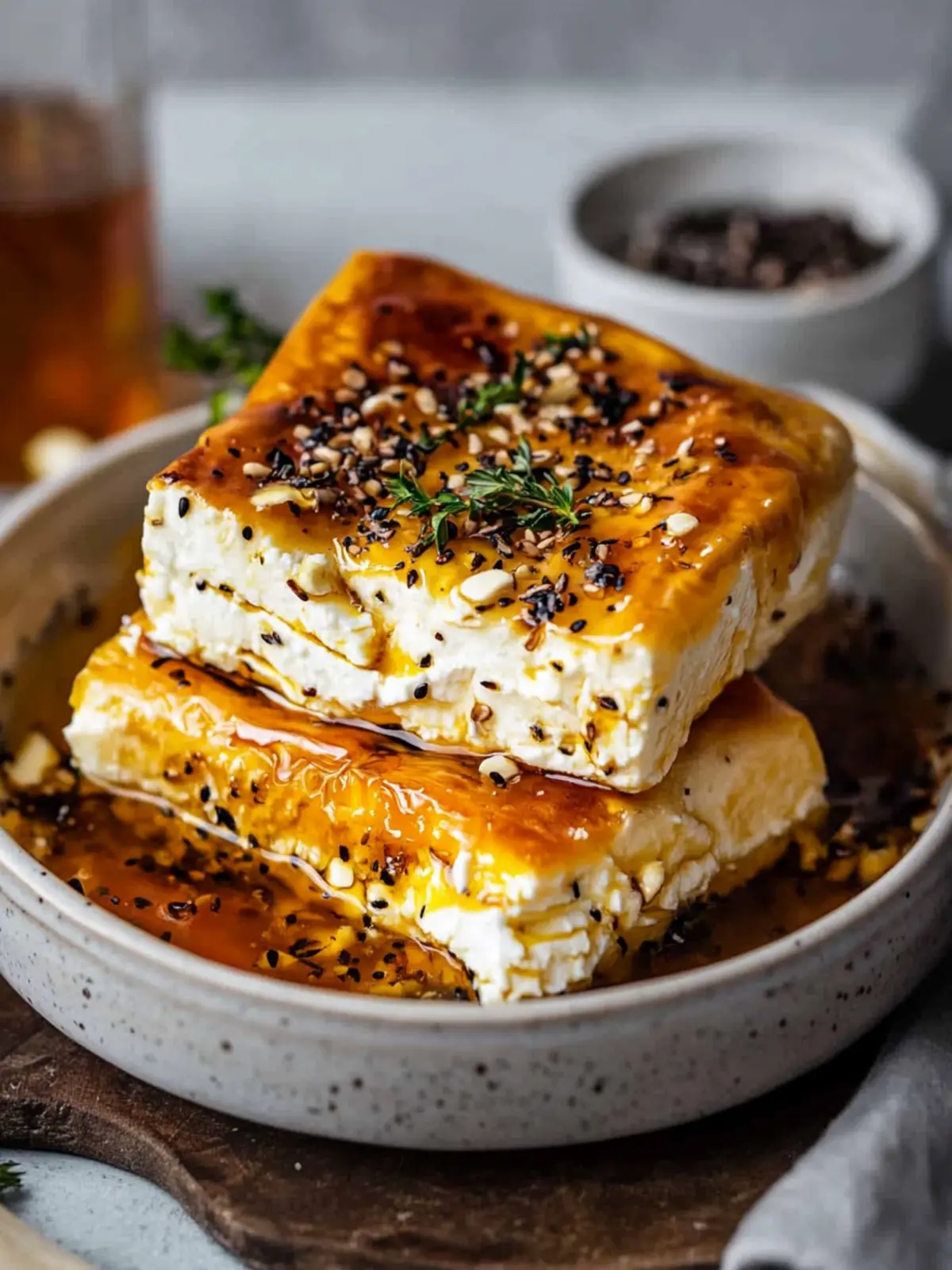 Melt-in-Your-Mouth Greek Honey Baked Feta Delight 2 Greek Honey Baked Feta