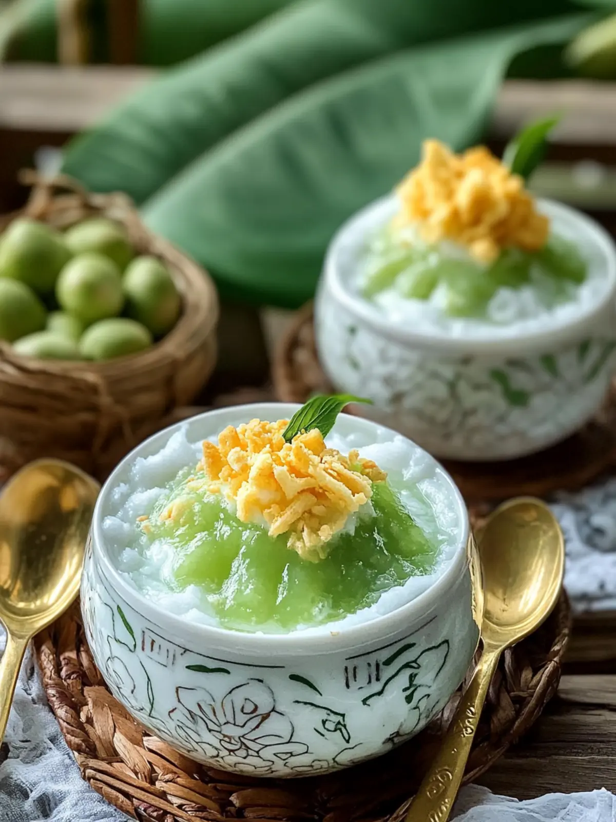 Thai Lod Chong Dessert Cendol Recipe for a Cool Summer Treat 3 Thai Lod Chong Dessert (Cendol Recipe)