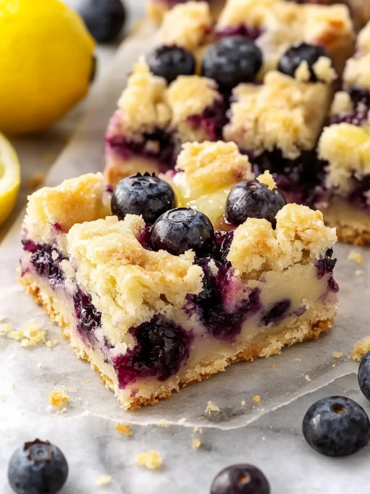 Irresistible Lemon Blueberry Crumb Bars for Easy Summer Treats 2 Lemon Blueberry Crumb Bars