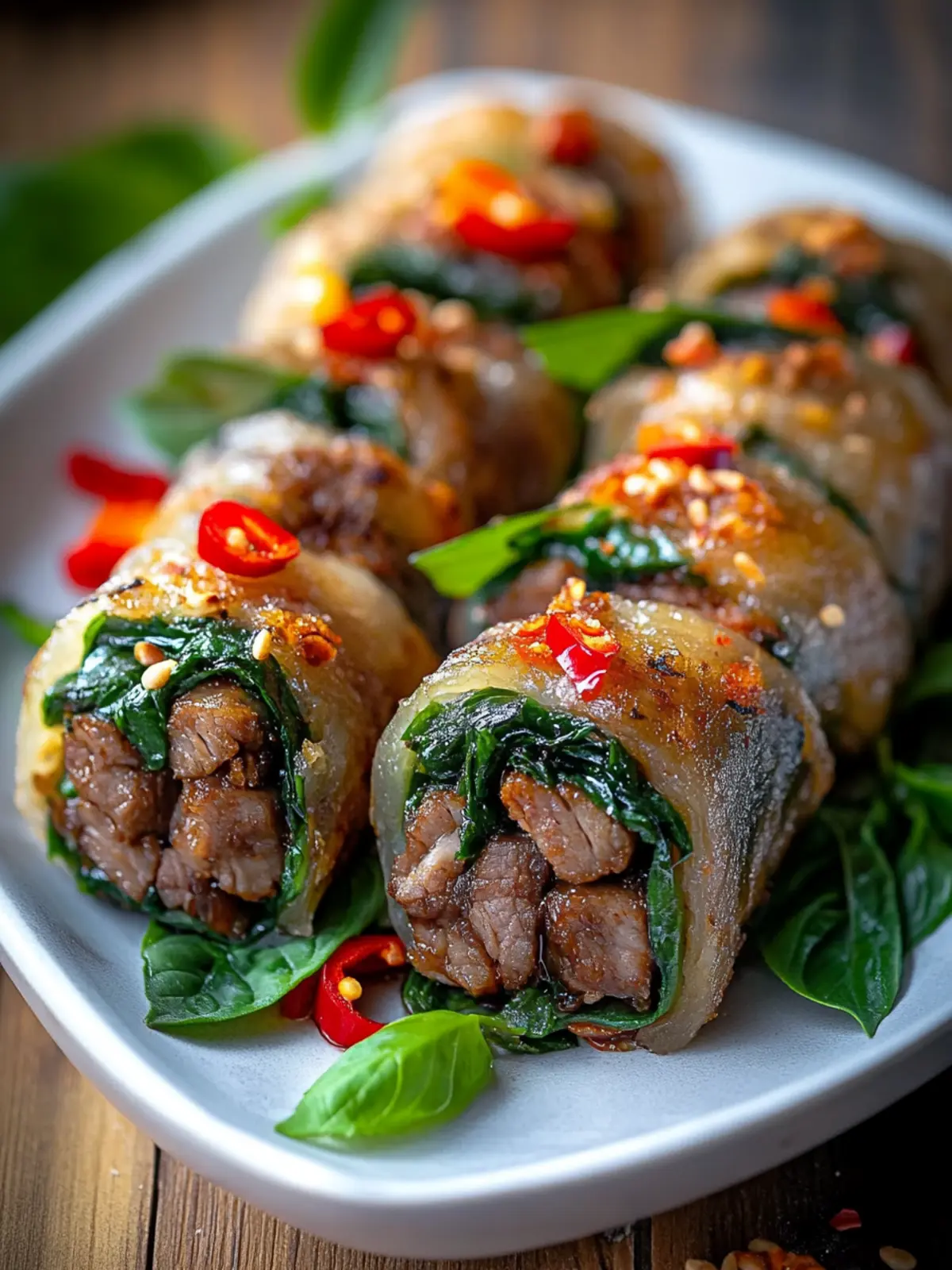 Golden Crispy Thai Basil Beef Rolls You’ll Crave Tonight 5 Golden Crispy Thai Basil Beef Rolls You’ll Crave Tonight