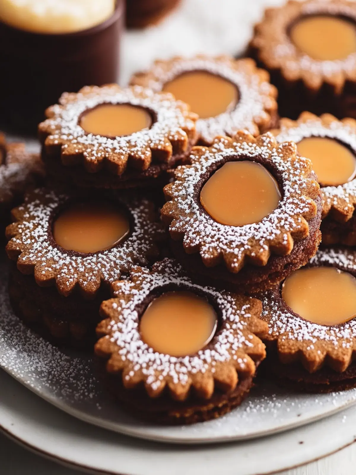 Decadent Salted Caramel Chocolate Linzer Cookies You’ll Love 4 Salted Caramel Chocolate Linzer Cookies