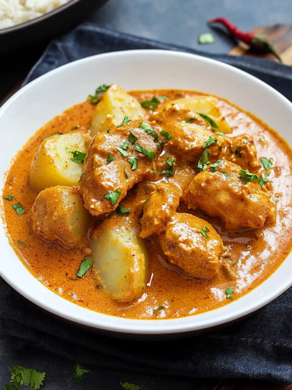 Slow Cooker Butter Chicken and Potatoes for Cozy Weeknight Dinners 3 Slow cooker butter chicken and potatoes