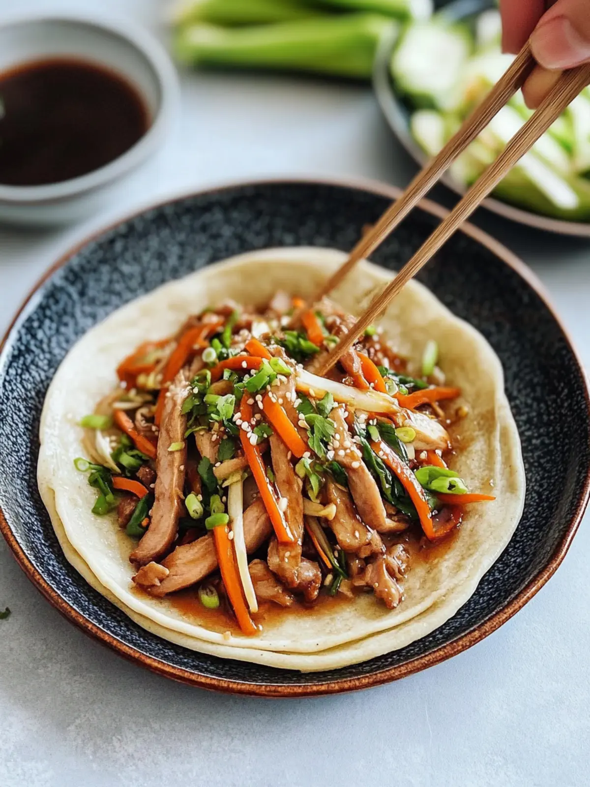 Delicious Moo Shu Pork with Easy Homemade Pancakes 4 Moo Shu Pork