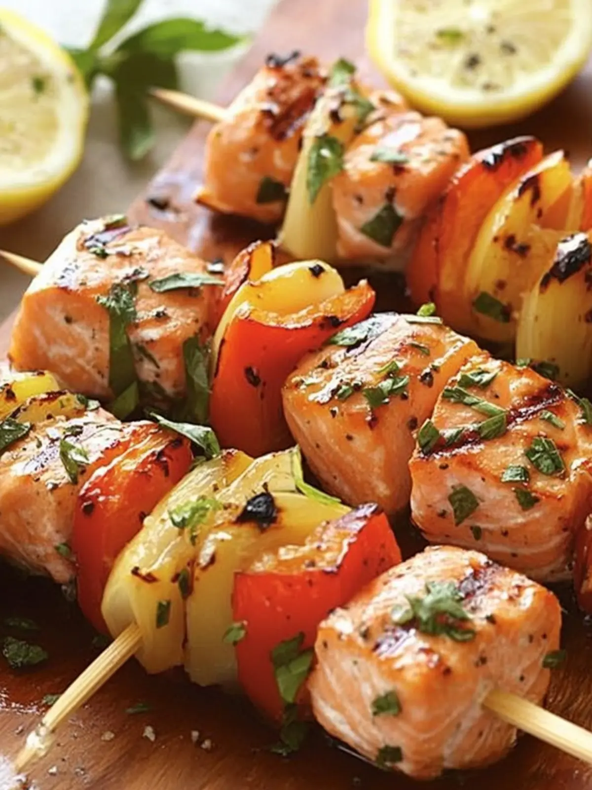 Savory Grilled Salmon Kebabs Ready in Just 25 Minutes 2 Grilled Salmon Kebabs