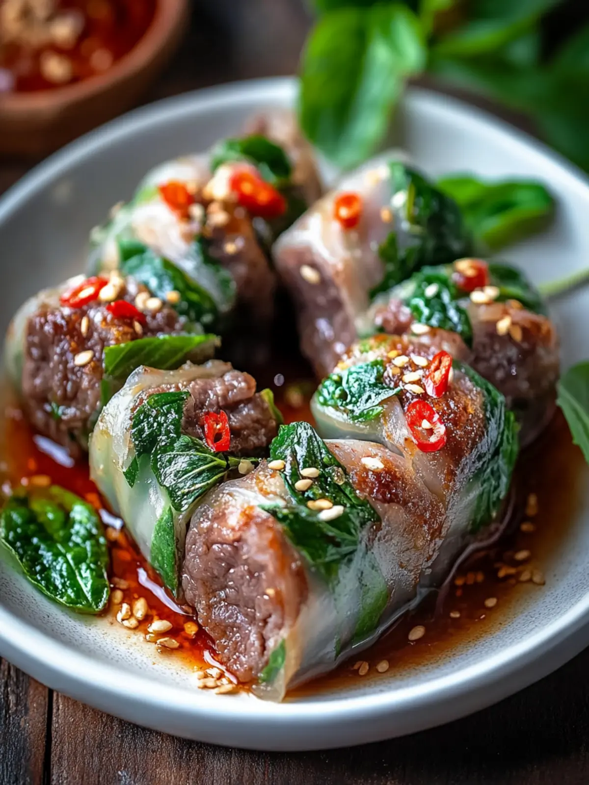 Golden Crispy Thai Basil Beef Rolls You’ll Crave Tonight 2 Golden Crispy Thai Basil Beef Rolls You’ll Crave Tonight