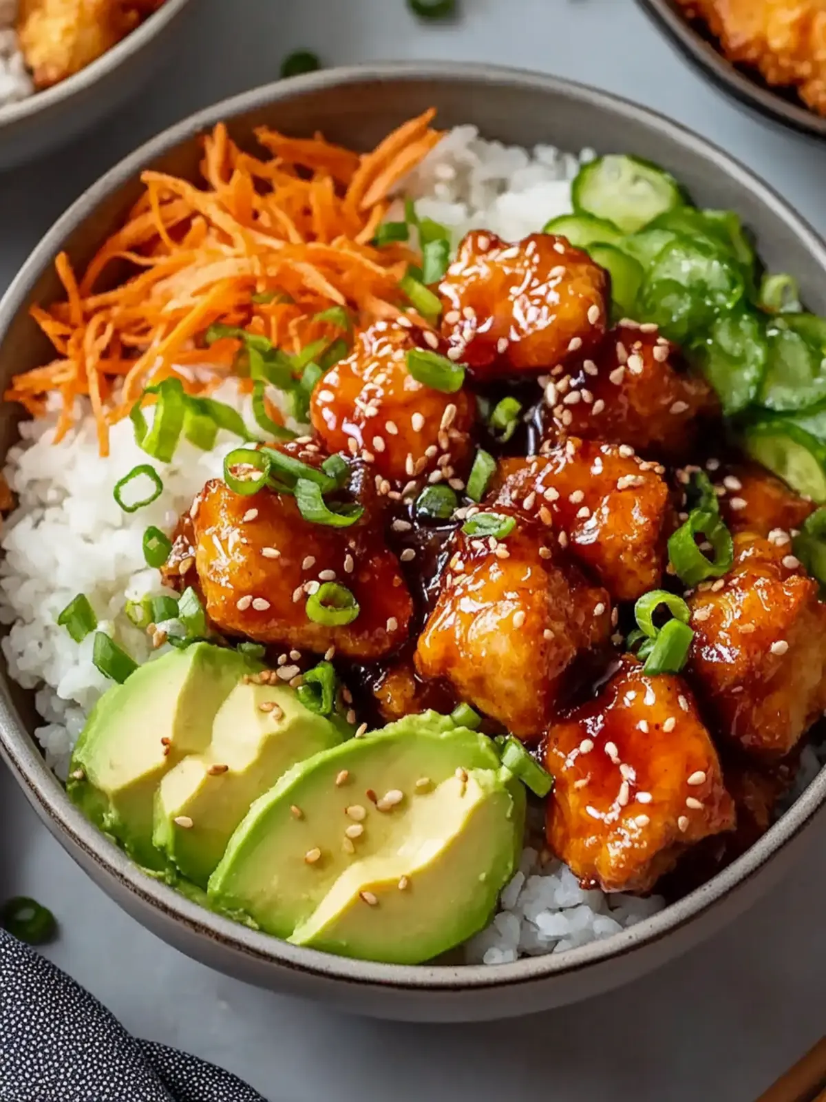 Sweet and Spicy Hot Honey Chicken Bowls for Easy Meal Prep 3 Hot Honey Chicken Bowls