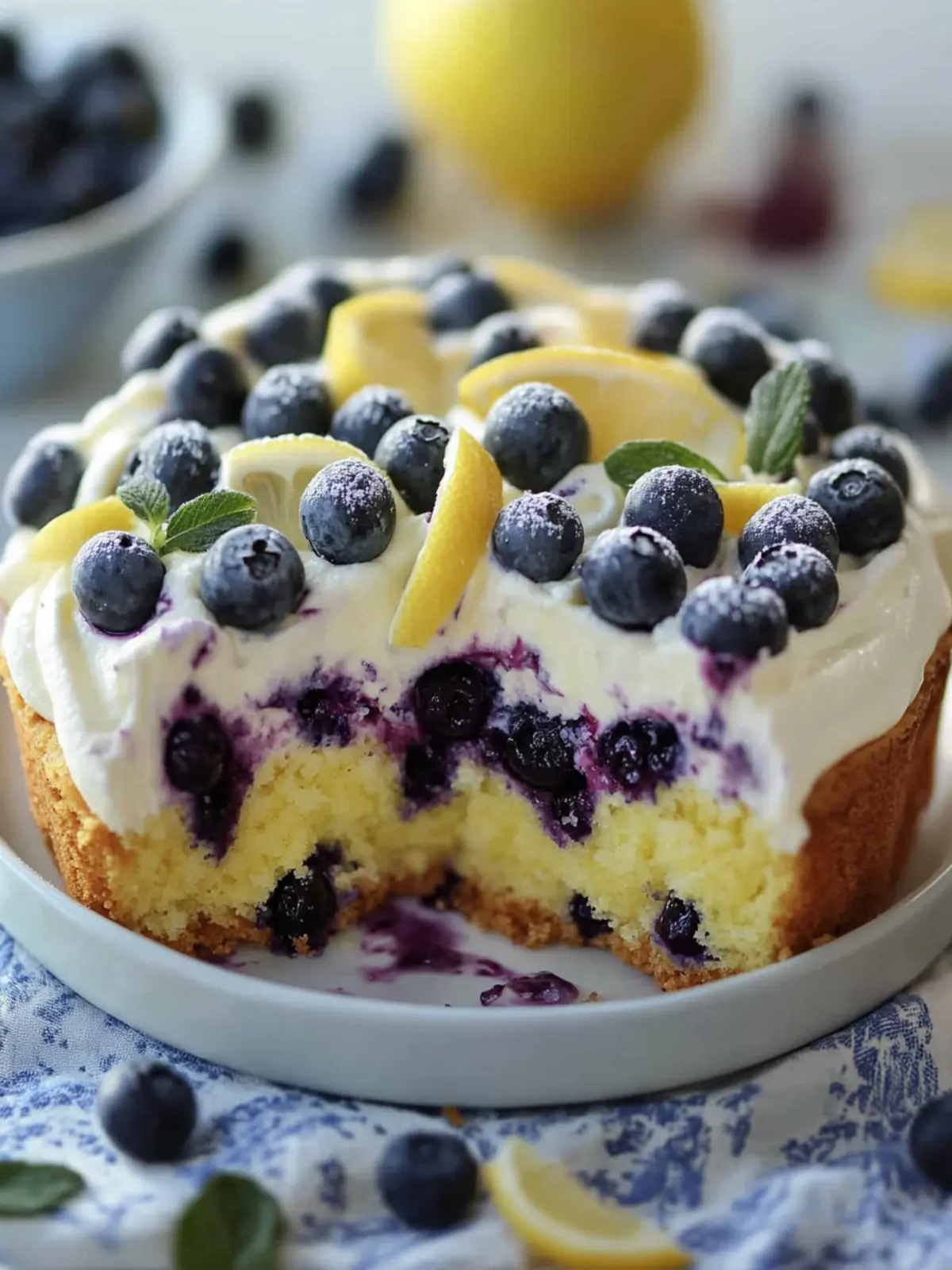 Lemon Blueberry Poke Cake—Your New Summer Favorite Treat 2 Lemon Blueberry Poke Cake