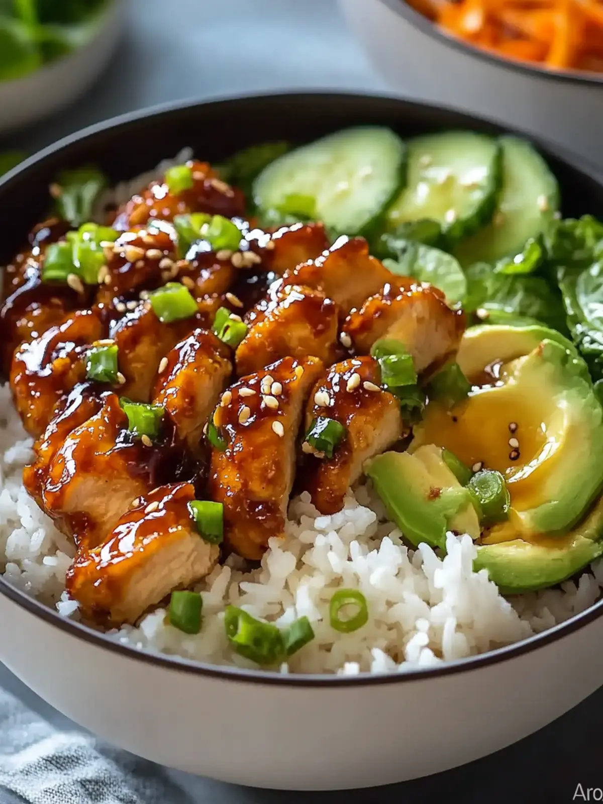 Sweet and Spicy Hot Honey Chicken Bowls for Easy Meal Prep 4 Hot Honey Chicken Bowls