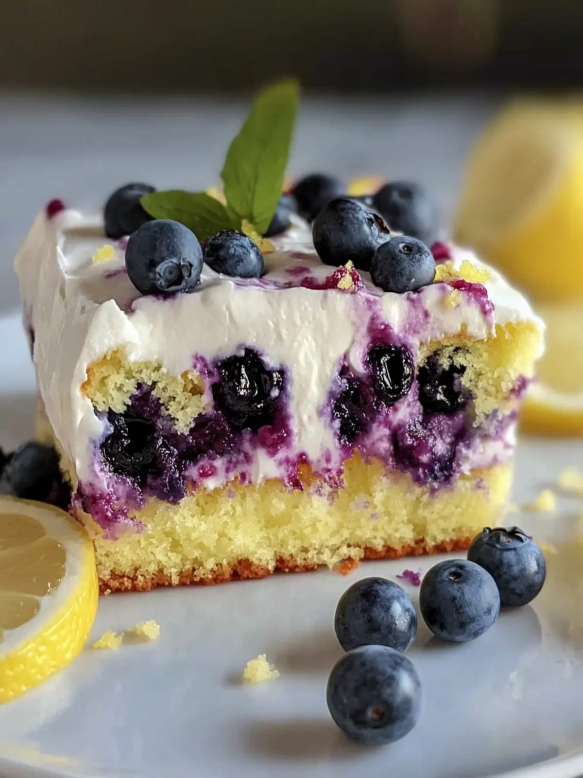 Lemon Blueberry Poke Cake—Your New Summer Favorite Treat 4 Lemon Blueberry Poke Cake