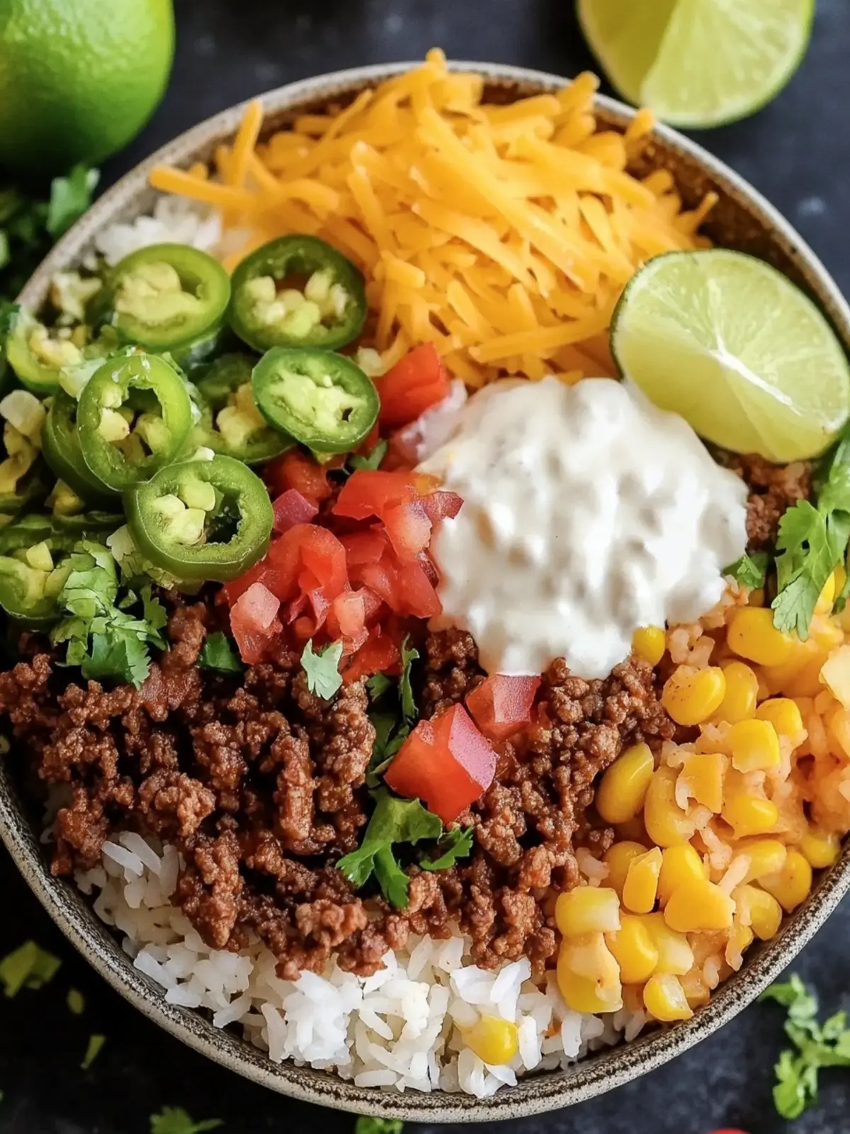 Ground Beef Taco Rice Bowl Recipe for Cozy Weeknight Dinners 2 Ground Beef Taco Rice Bowl Recipe